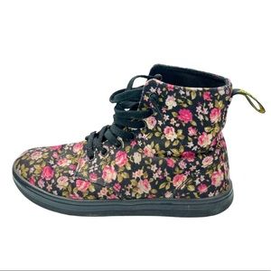 Dr. Marten Floral Pattern Canvas High-Tops